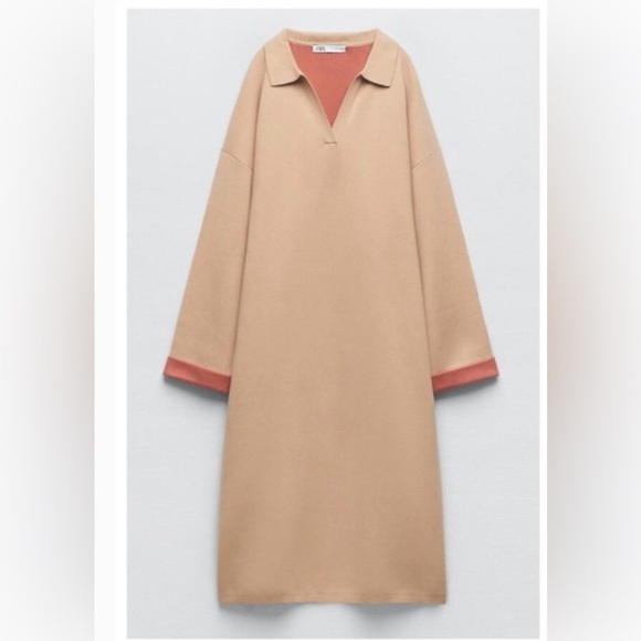 Women's Tan Dress - Picture 2 of 7